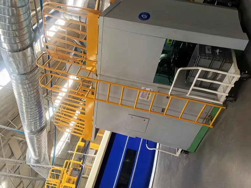 OSHA fixed industrial ladders on a chemical and oil plant
